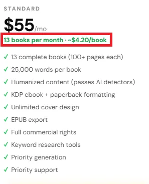 Bookautoai 4% off Standard plan